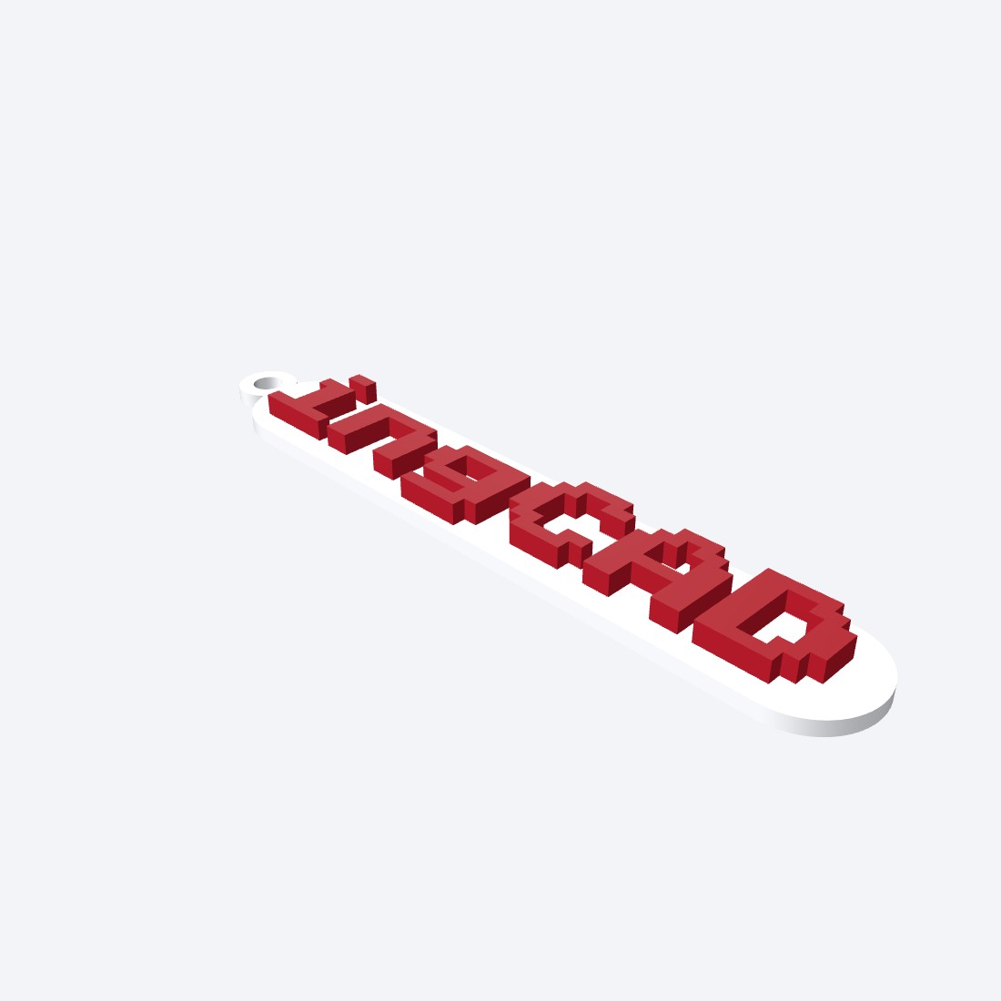 ingCAD 3D txt kaychain