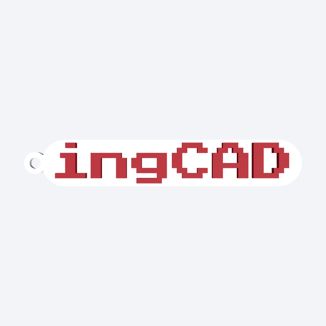 Image 3 of ingCAD 3D txt kaychain