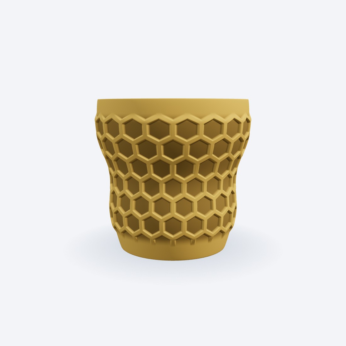 Image 2 of Circle Hex Vase 110mm