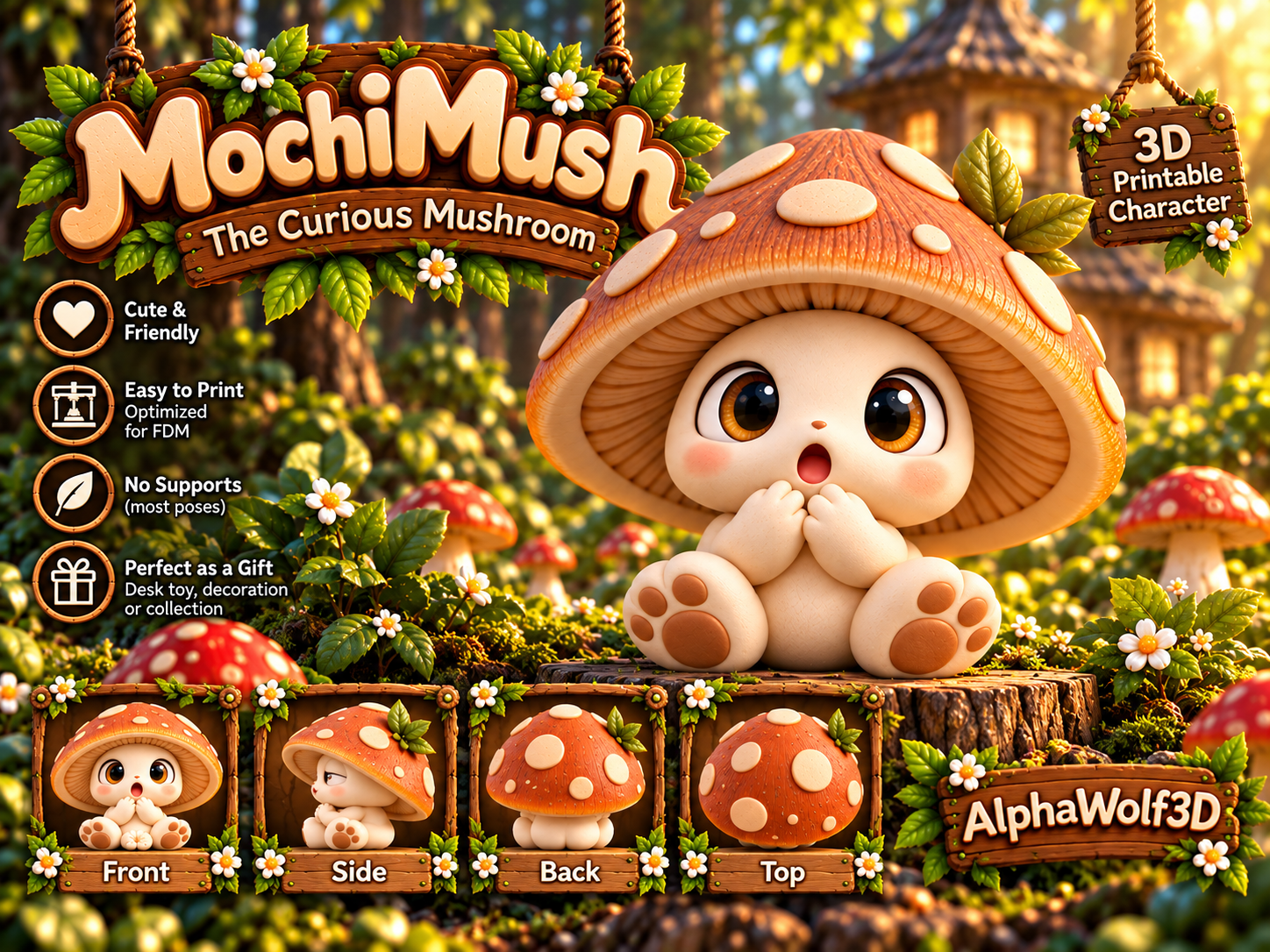MochiMush | The Curious Mushroom