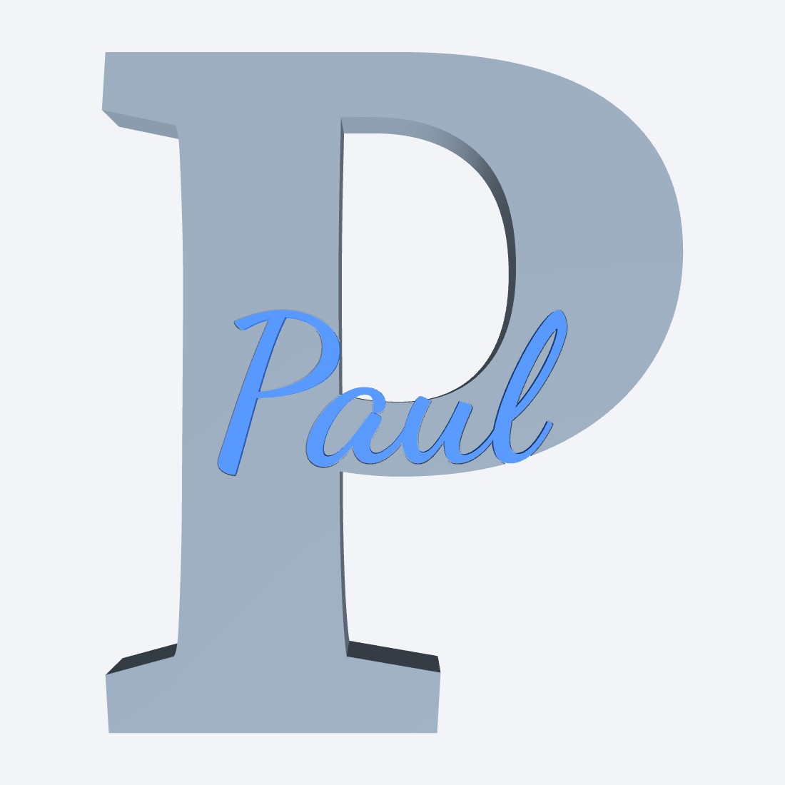Image 4 of PAUL 3D Name Sign Generator