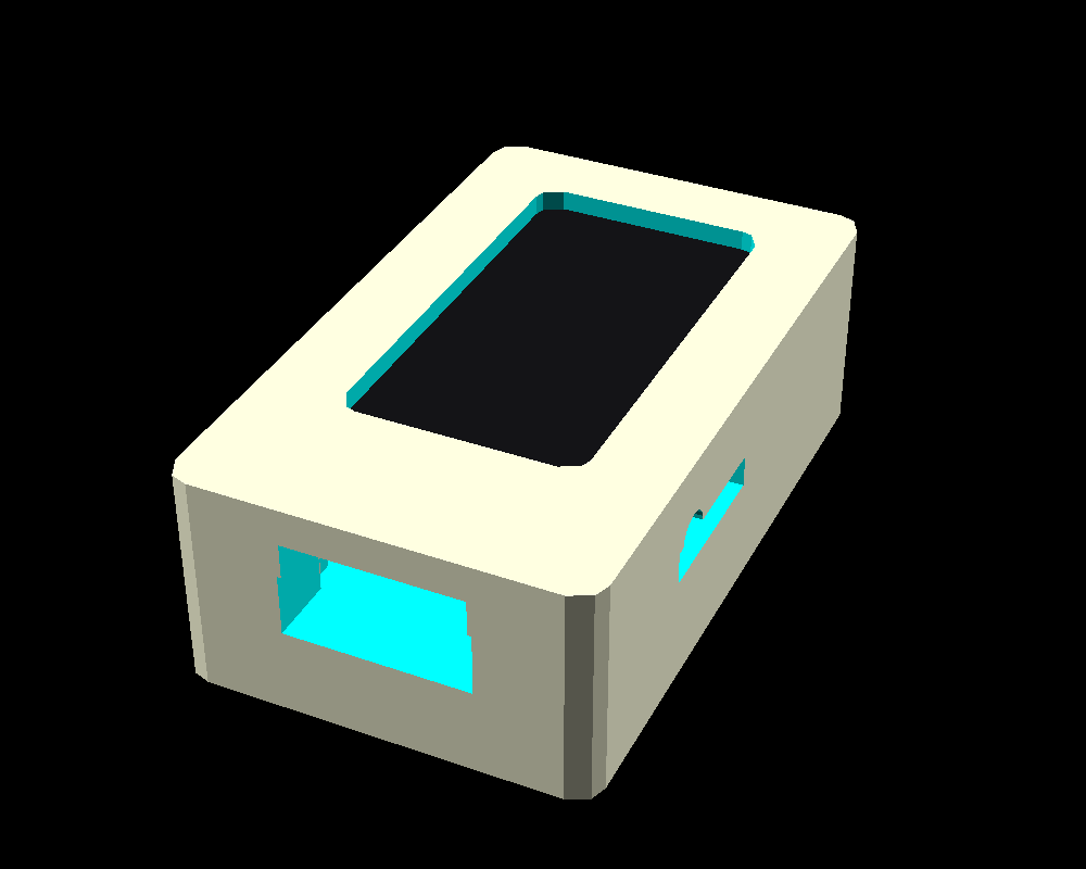 CAD of the snap-fit shell.