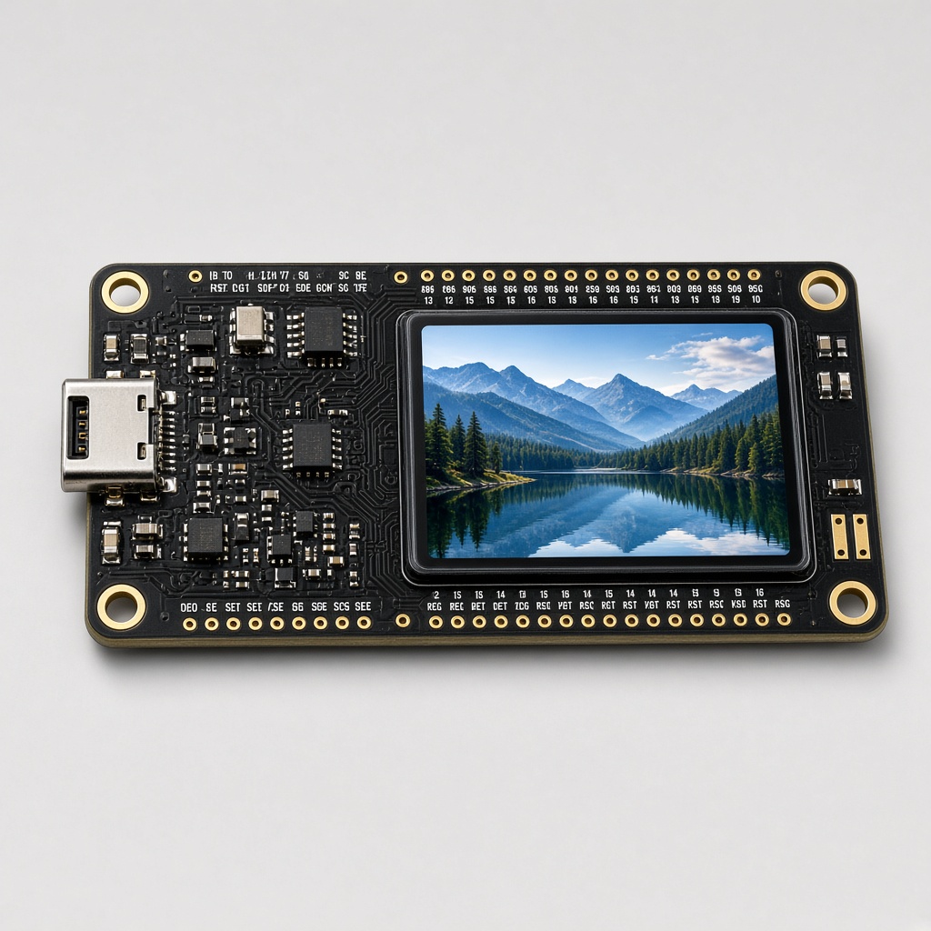Waveshare ESP32-C6-LCD-1.47 (silhouette slab)