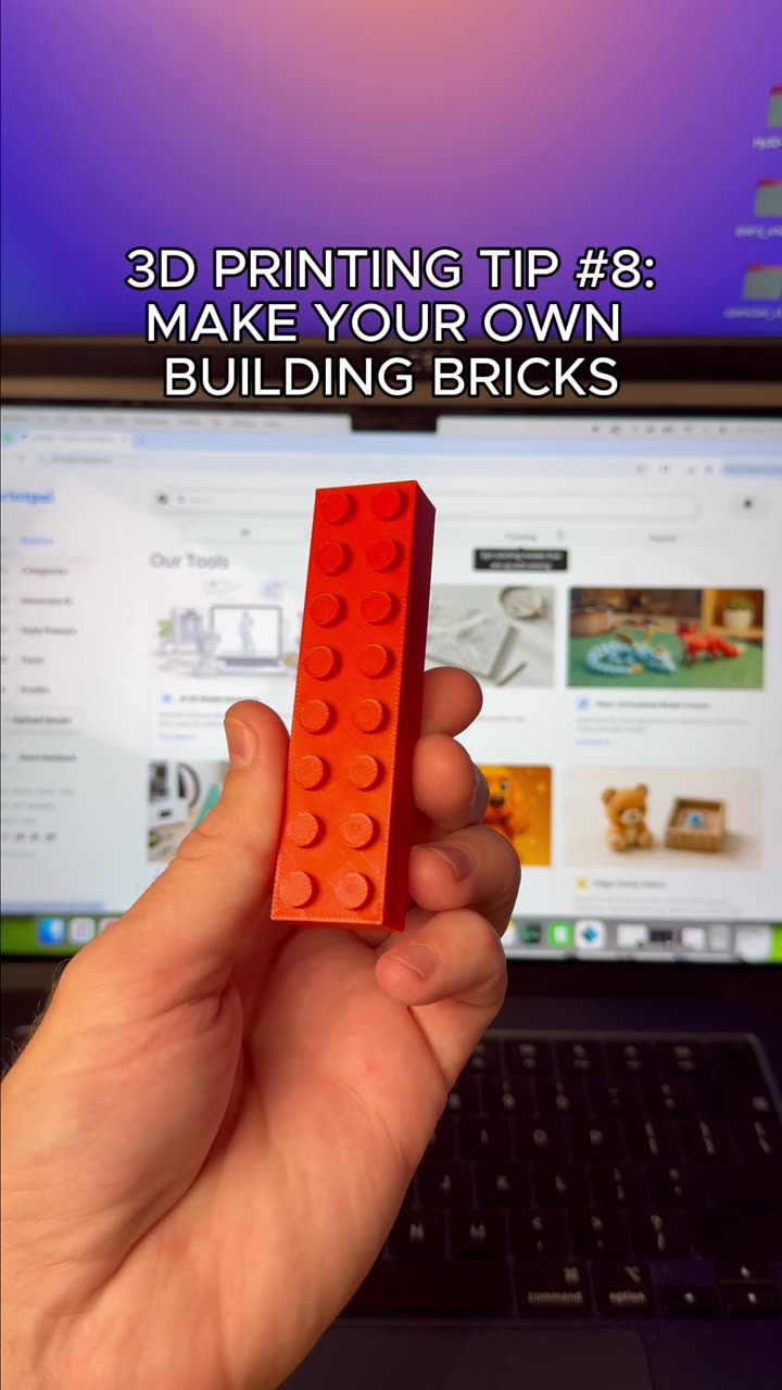 Make your own custom 3D printed building bricks