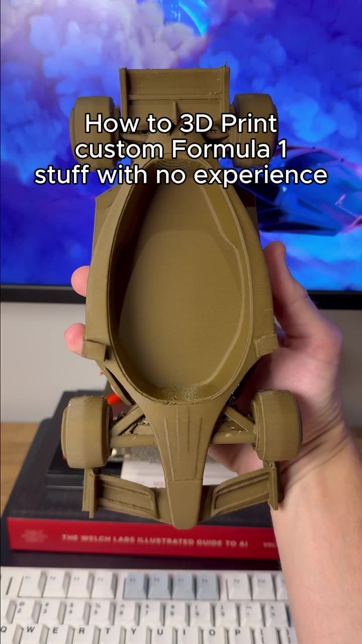 3D Print custom formula 1 decor