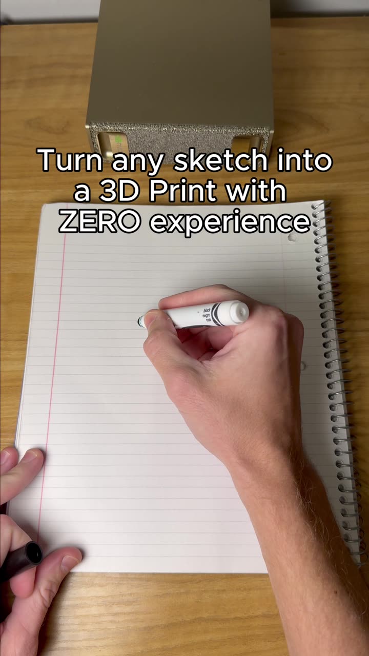 Turn any sketch into a 3D Print