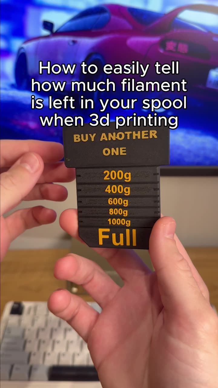 How to easily tell how much filament is left in your spool when 3D printing