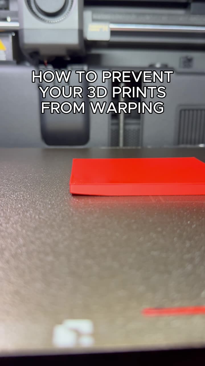 Stop your 3D Prints from warping
