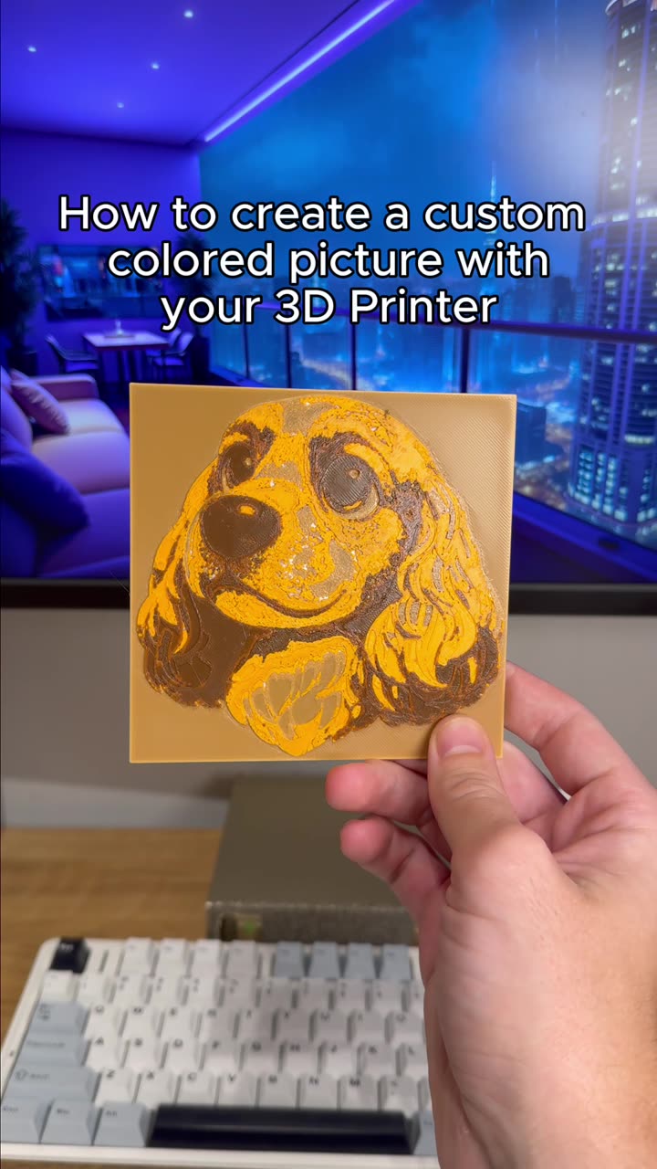 3D Print any picture in color in minutes