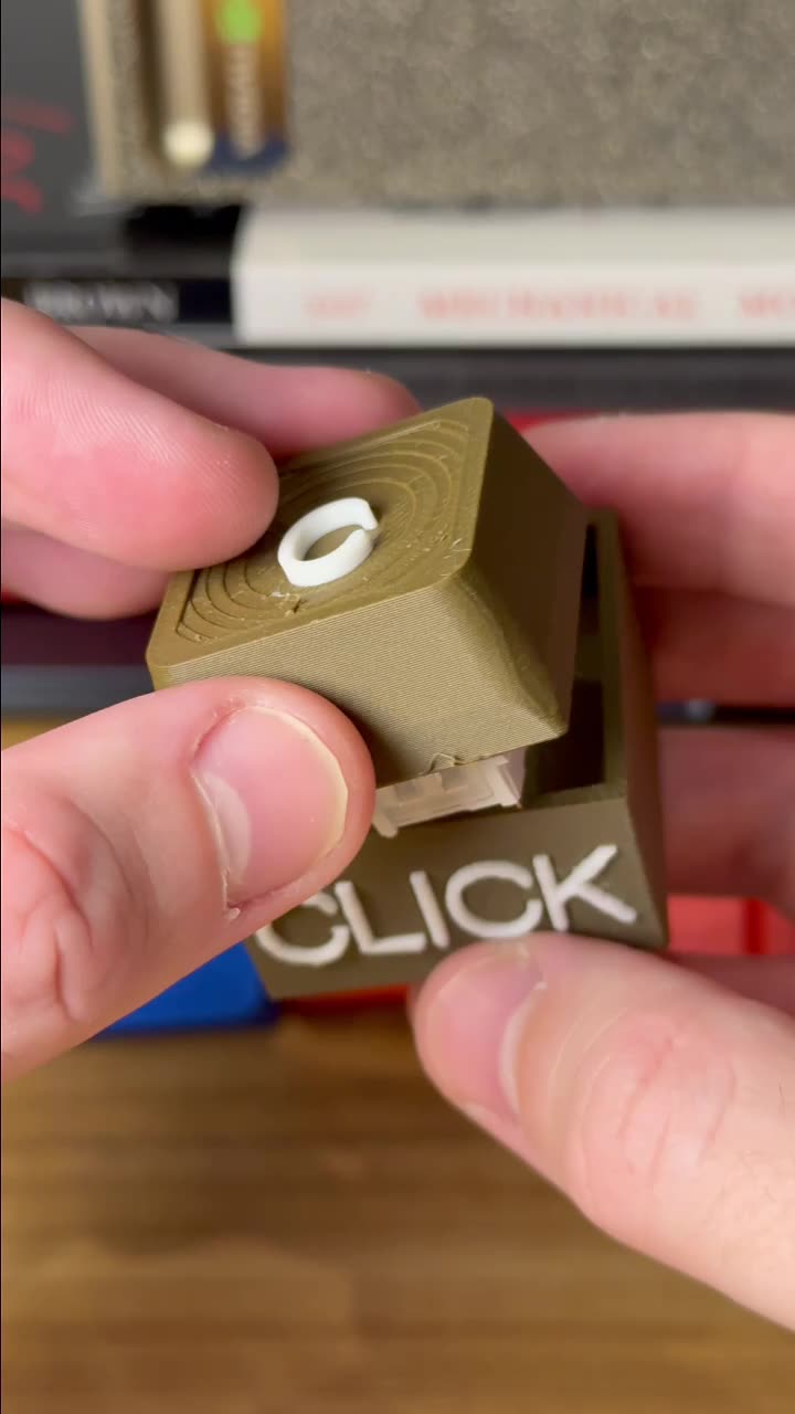 Design + 3D Print custom Fidget Clicker in 5 minutes