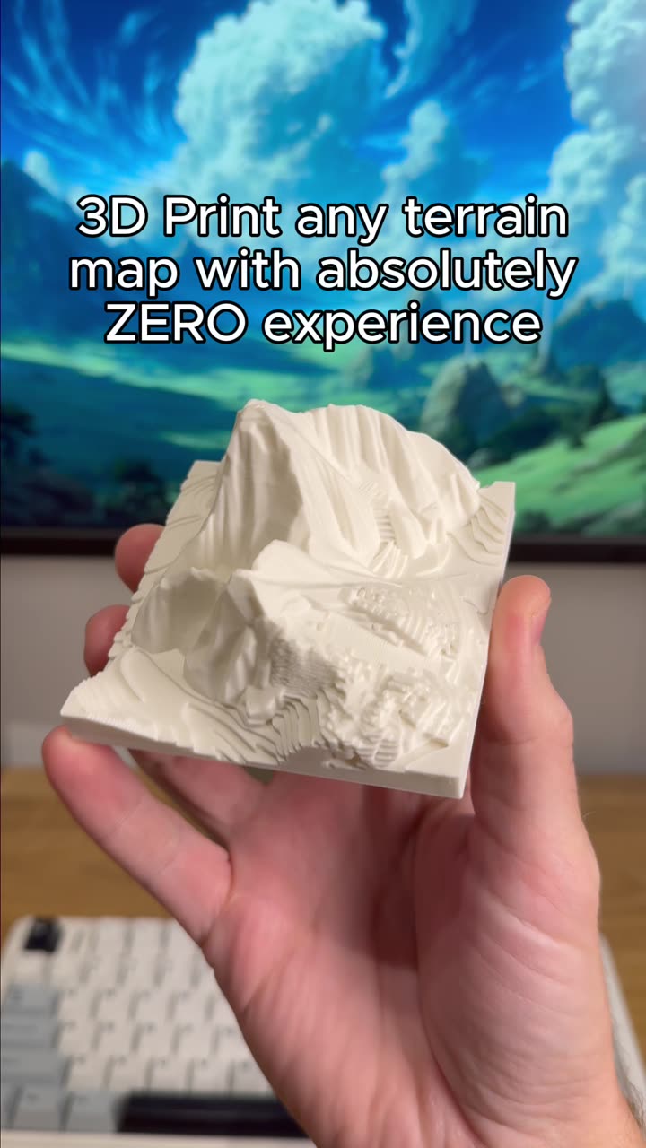 Turn any terrain into a 3D printed map with zero experience