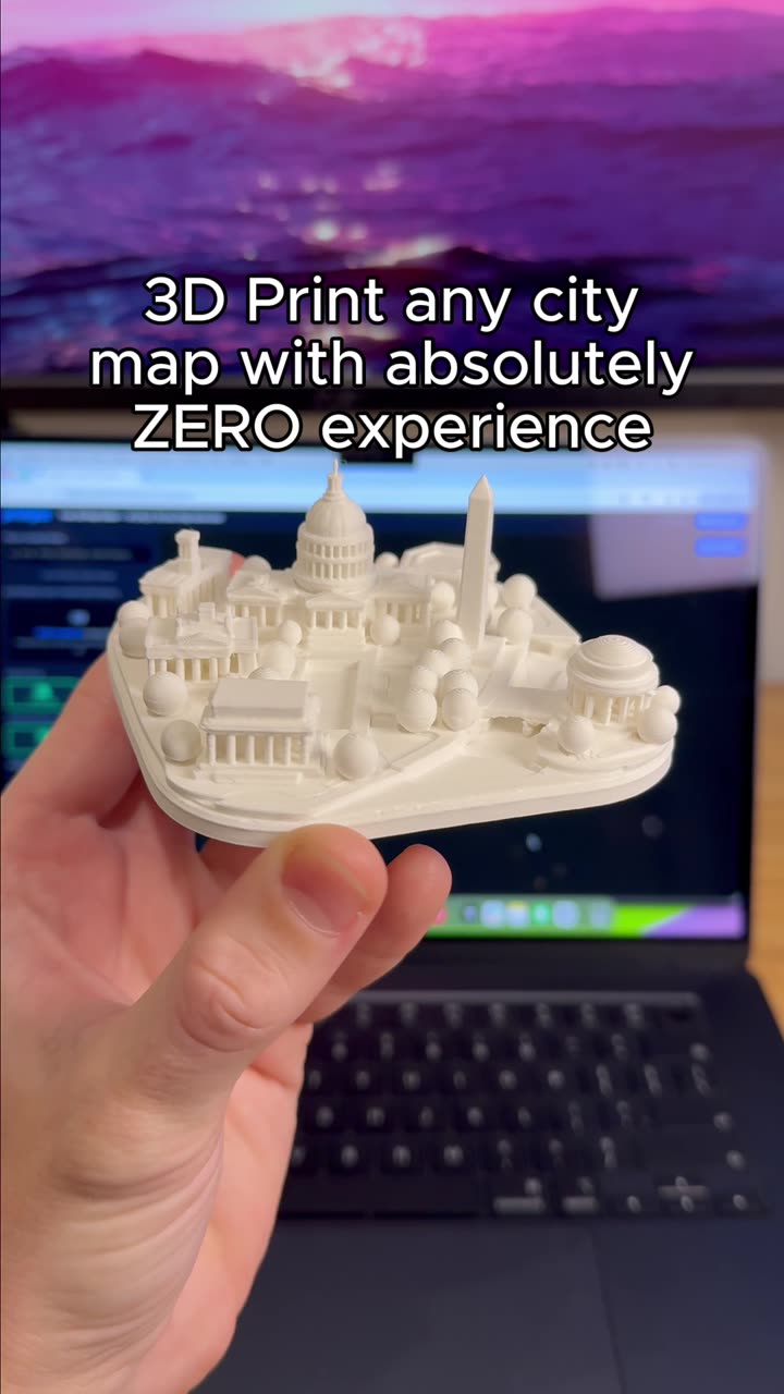 Turn any city into a 3D Printed map with zero experience