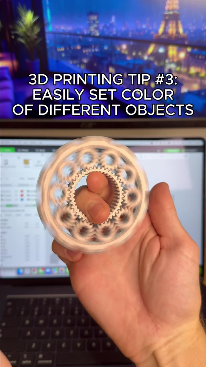 How to easily set colors of objects when you 3D print